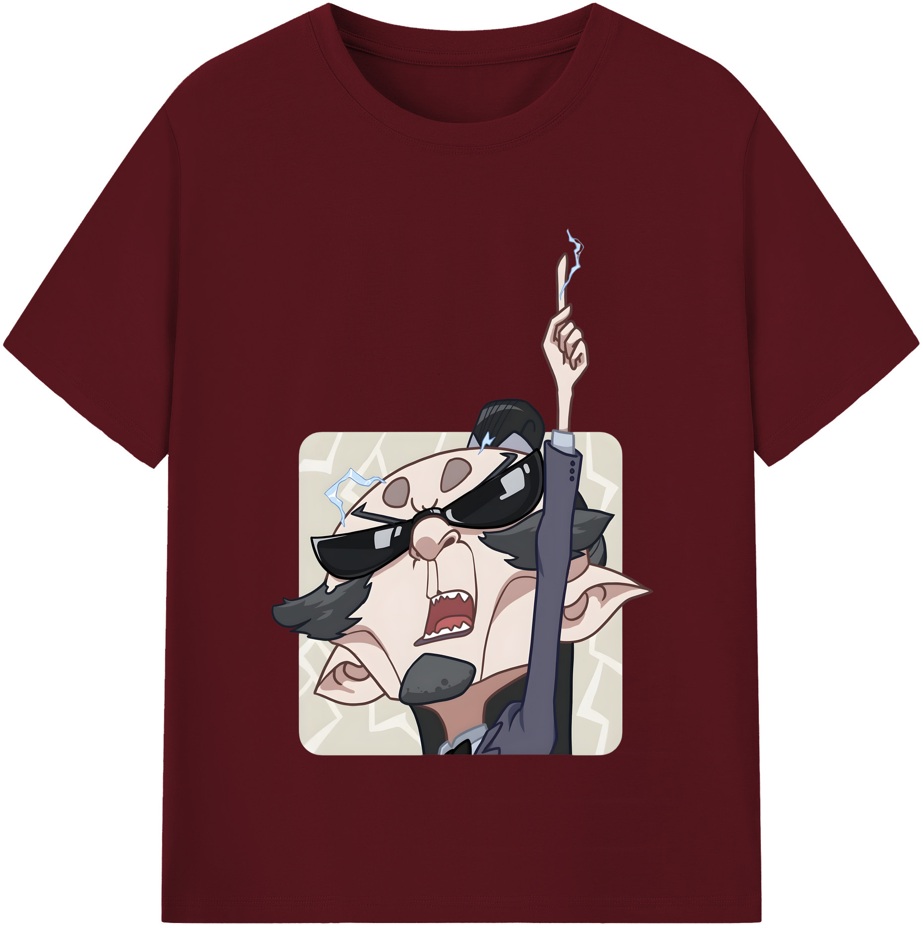 （画像用） Ne Zha 2 ナタ 魔童の大暴れ 綿100％半袖Tシャツ（フロントプリント）